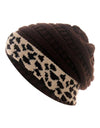 Leopard Thick Fleece Winter Beanie - Fashion Damsel