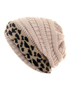Leopard Thick Fleece Winter Beanie - Fashion Damsel