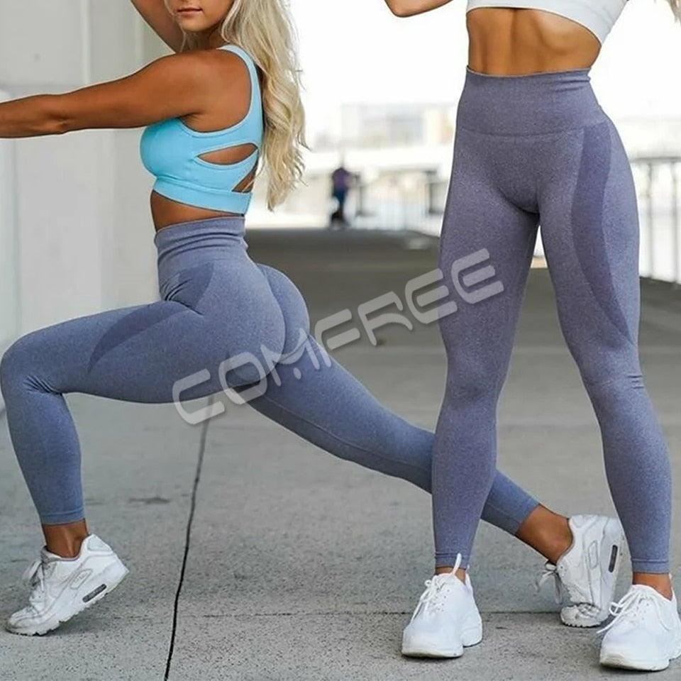 High Waist Hip Push Up Butt Lifting Workout Leggings - Fashion Damsel