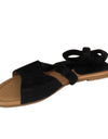 Roman Strap Lace Up Flat Sandals - Fashion Damsel