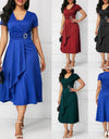 Plus Size Swing Midi Dress - Fashion Damsel
