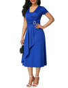 Plus Size Swing Midi Dress - Fashion Damsel