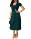 Plus Size Swing Midi Dress - Fashion Damsel