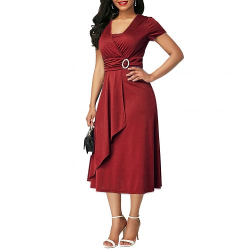 Plus Size Swing Midi Dress - Fashion Damsel