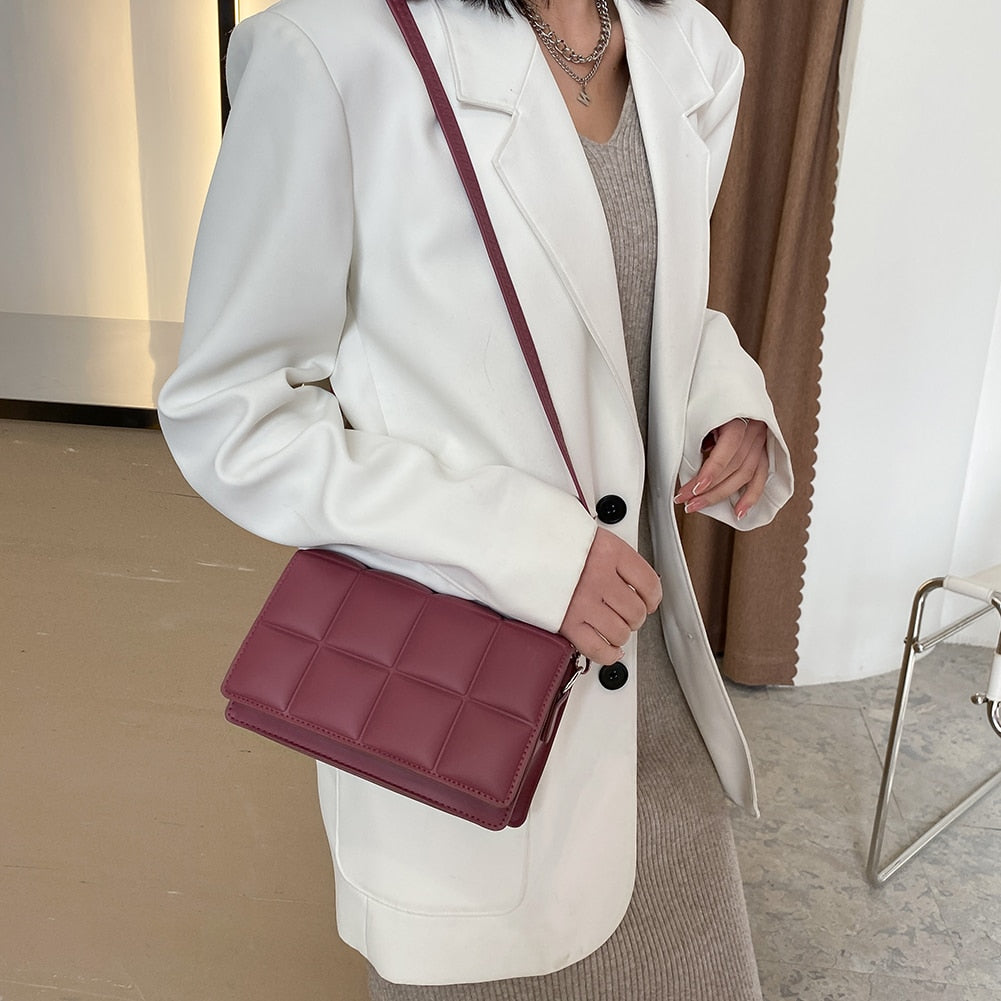 Lattice Casual Cross body Handbag - Fashion Damsel