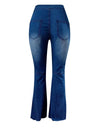 High Waist Flare Button Bell-bottom Tassel Pants - Fashion Damsel