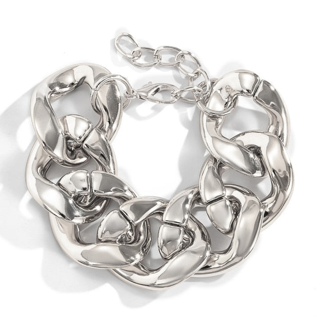 Retro Style Twist Thick Chain Bracelet - Fashion Damsel