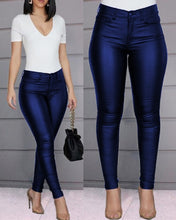 Carica l&#39;immagine nel visualizzatore di Gallery, High Waist Leather Leggings With Bow Sashes - Fashion Damsel
