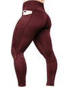 High Waist Yoga Pants with Phone Pocket - Fashion Damsel