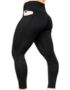 High Waist Yoga Pants with Phone Pocket - Fashion Damsel