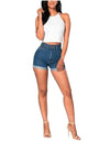Hip Lift Dark Blue Jean Shorts