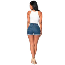 Cargar imagen en el visor de la galería, Hip Lift Dark Blue Jean Shorts
