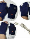 Waterproof USB Electric Double-Sided Heating Glove Mittens With Adjustable Temperature