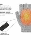 Waterproof USB Electric Double-Sided Heating Glove Mittens With Adjustable Temperature