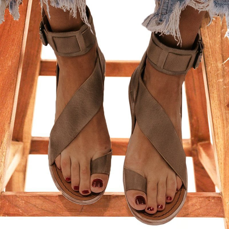 Gladiator Lace Up Sandals - Fashion Damsel