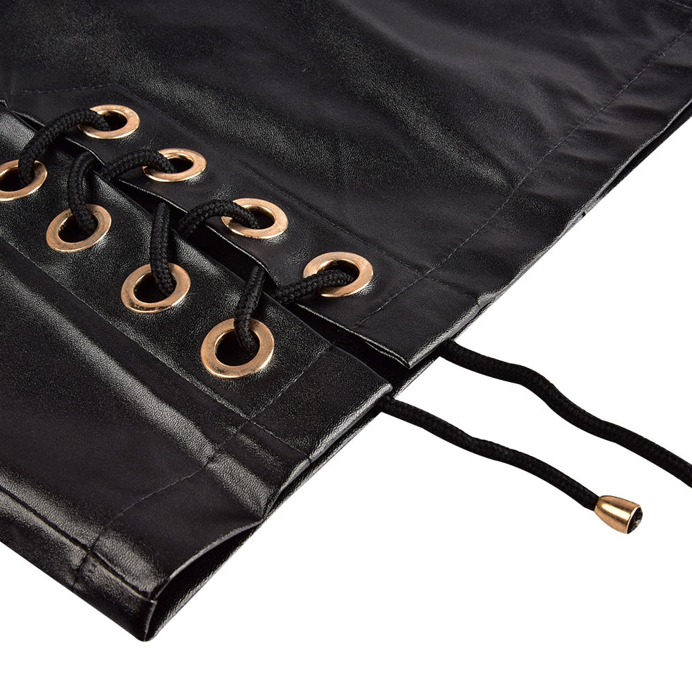 S-XL High Waist Sexy Faux Leather Pencil Skirt