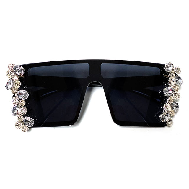 Oversized Diamond Square Sunglasses - Fashion Damsel