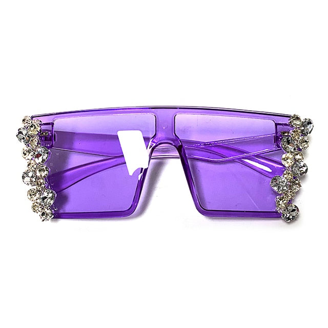 Oversized Diamond Square Sunglasses - Fashion Damsel