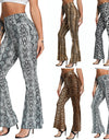 Leopard Print Flare Leggings - Fashion Damsel