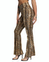 Leopard Print Flare Leggings - Fashion Damsel
