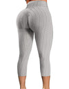 High Waist Textured Gym Workout Leggings