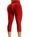 High Waist Textured Gym Workout Leggings