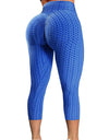 High Waist Textured Gym Workout Leggings