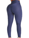 High Waist Textured Gym Workout Leggings