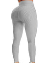 High Waist Textured Gym Workout Leggings