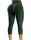High Waist Textured Gym Workout Leggings
