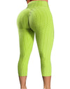 High Waist Textured Gym Workout Leggings