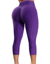 High Waist Textured Gym Workout Leggings
