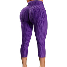 將圖片載入圖庫檢視器 High Waist Textured Gym Workout Leggings
