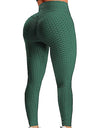 High Waist Textured Gym Workout Leggings