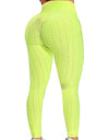 High Waist Textured Gym Workout Leggings