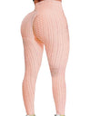 High Waist Textured Gym Workout Leggings