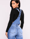 Overalls Jumpsuit Blue Denim Jeans - Fashion Damsel