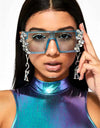 Oversized Diamond Square Sunglasses - Fashion Damsel