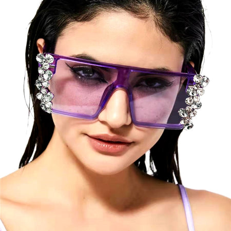 Oversized Diamond Square Sunglasses - Fashion Damsel