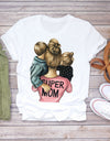Cartoon Super Mom Life T-Shirt