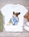 Cartoon Super Mom Life T-Shirt