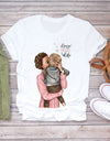 Cartoon Super Mom Life T-Shirt