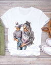 Cartoon Super Mom Life T-Shirt
