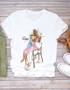 Cartoon Super Mom Life T-Shirt