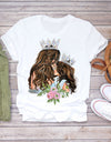 Cartoon Super Mom Life T-Shirt