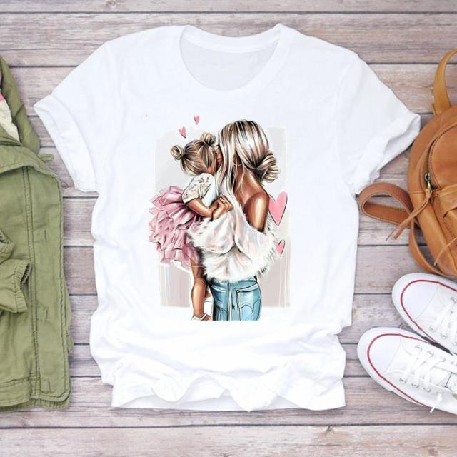 Cartoon Super Mom Life T-Shirt