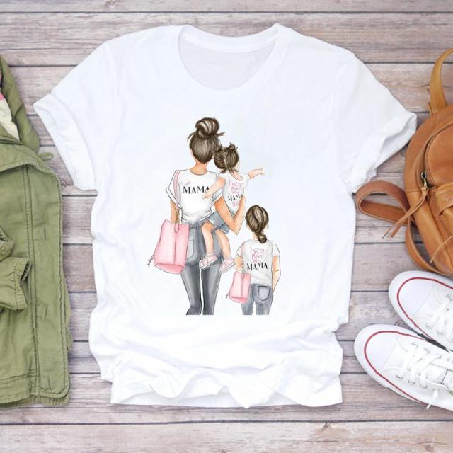 Cartoon Super Mom Life T-Shirt