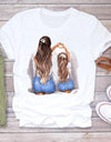 Cartoon Super Mom Life T-Shirt