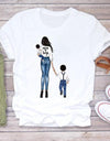 Cartoon Super Mom Life T-Shirt
