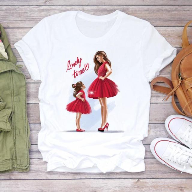 Cartoon Super Mom Life T-Shirt
